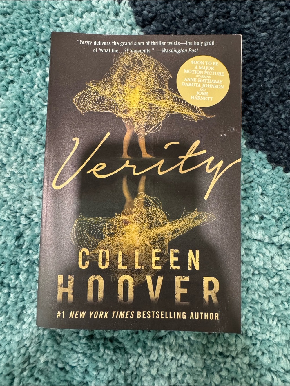Verity by Colleen Hoover - Black and Gold Paperback